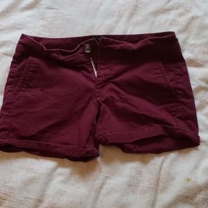 Burgundy Shorts